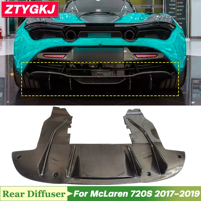 

V Style High Quality Carbon Fiber Bumper Lip Rear Diffuser For McLaren 720S Tuning 2017-2019