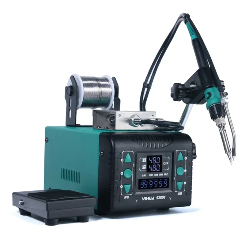 928DT semi-automatic soldering foot operated constant temperature soldering gun automatic tin discharge electric