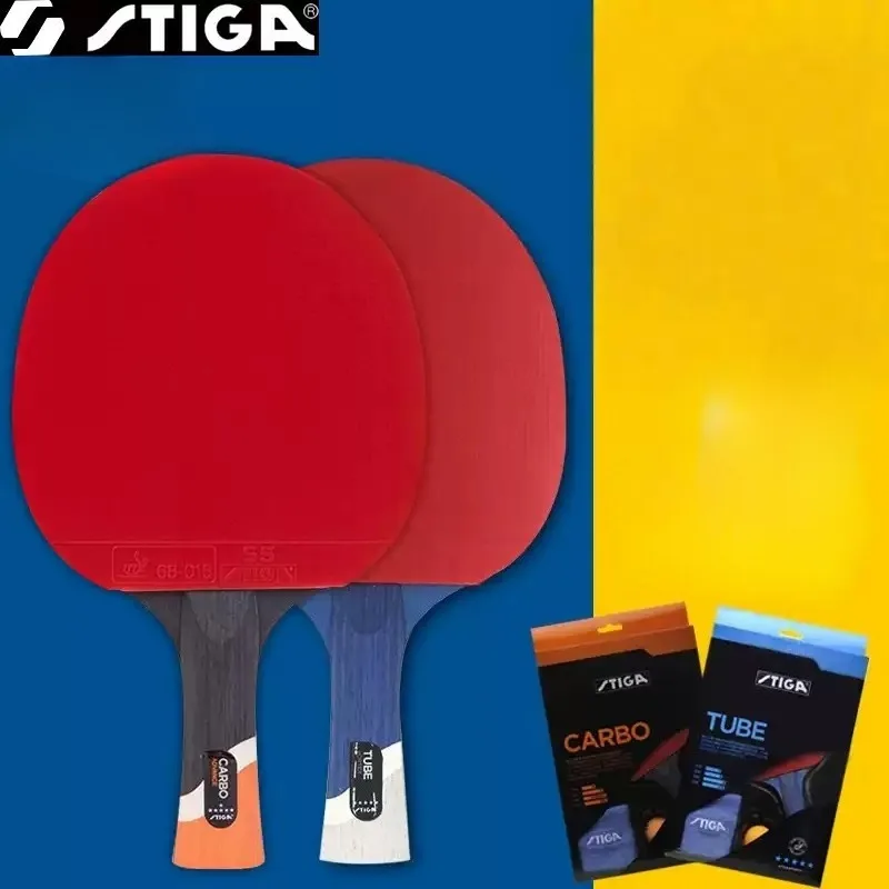 STIGA  3/ 4 /5/ 6 Star  CARBOTable Tennis Racket  Ping Pong Paddle for Advanced Fast Attack Non-sticky pimples-in Rubbers
