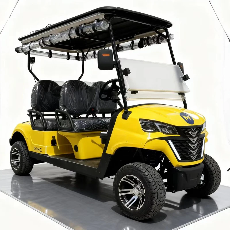 Customized 48V/72V 4000/5000/7500W Lithium Ion Battery Off-road Solar Panel 2/8 Seater Golf Car Gold Car Electric Golf Cart