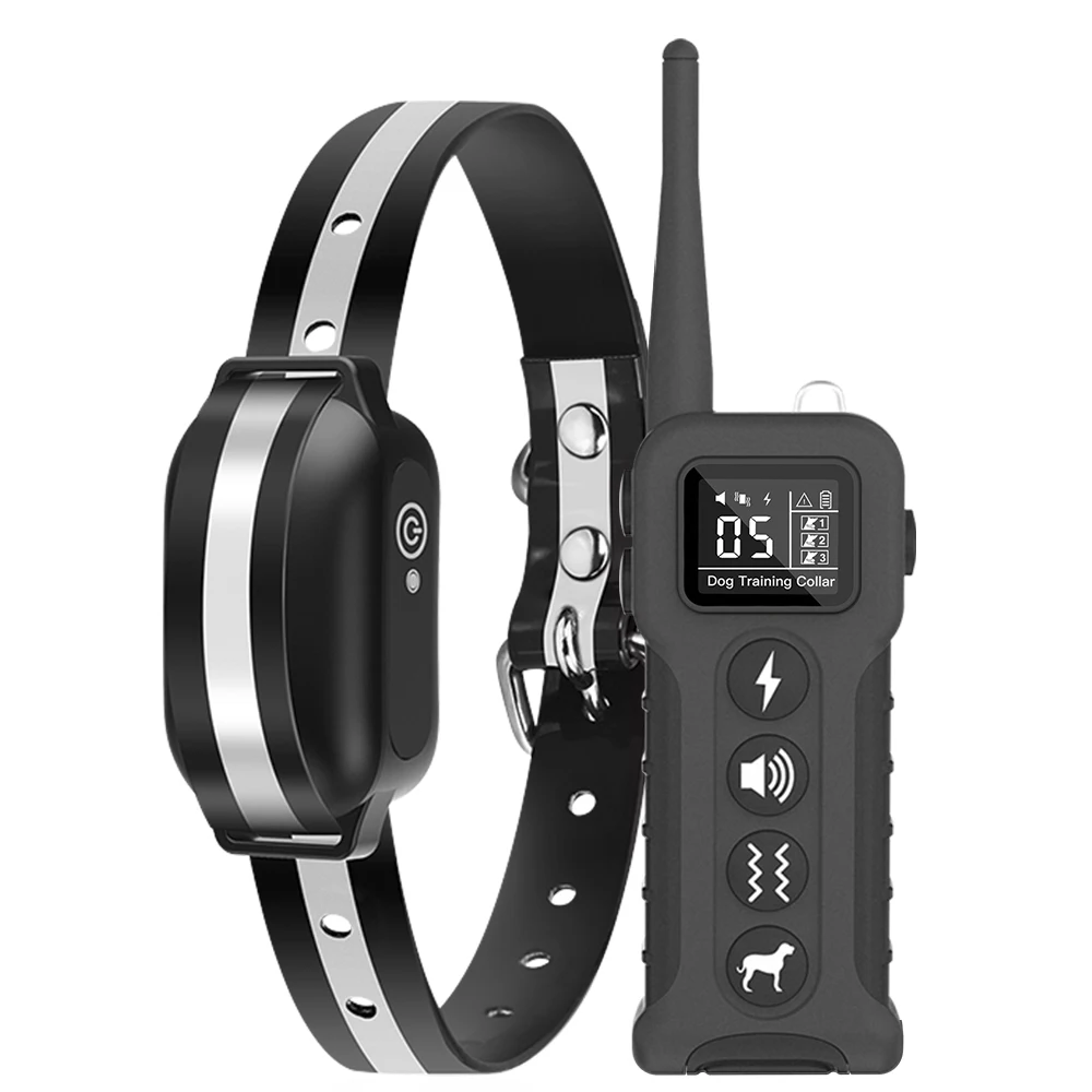 Rechargeable 1000 Meters Remote Dog Collar Training Static Shock Vibration Dog Training Collar