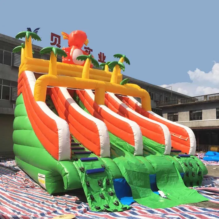 

Commercial Metal Frame Pool Slide Water Park Home Water Slide for Backyard Pool Large Backyard Dolphin Inflatable Pool Slide