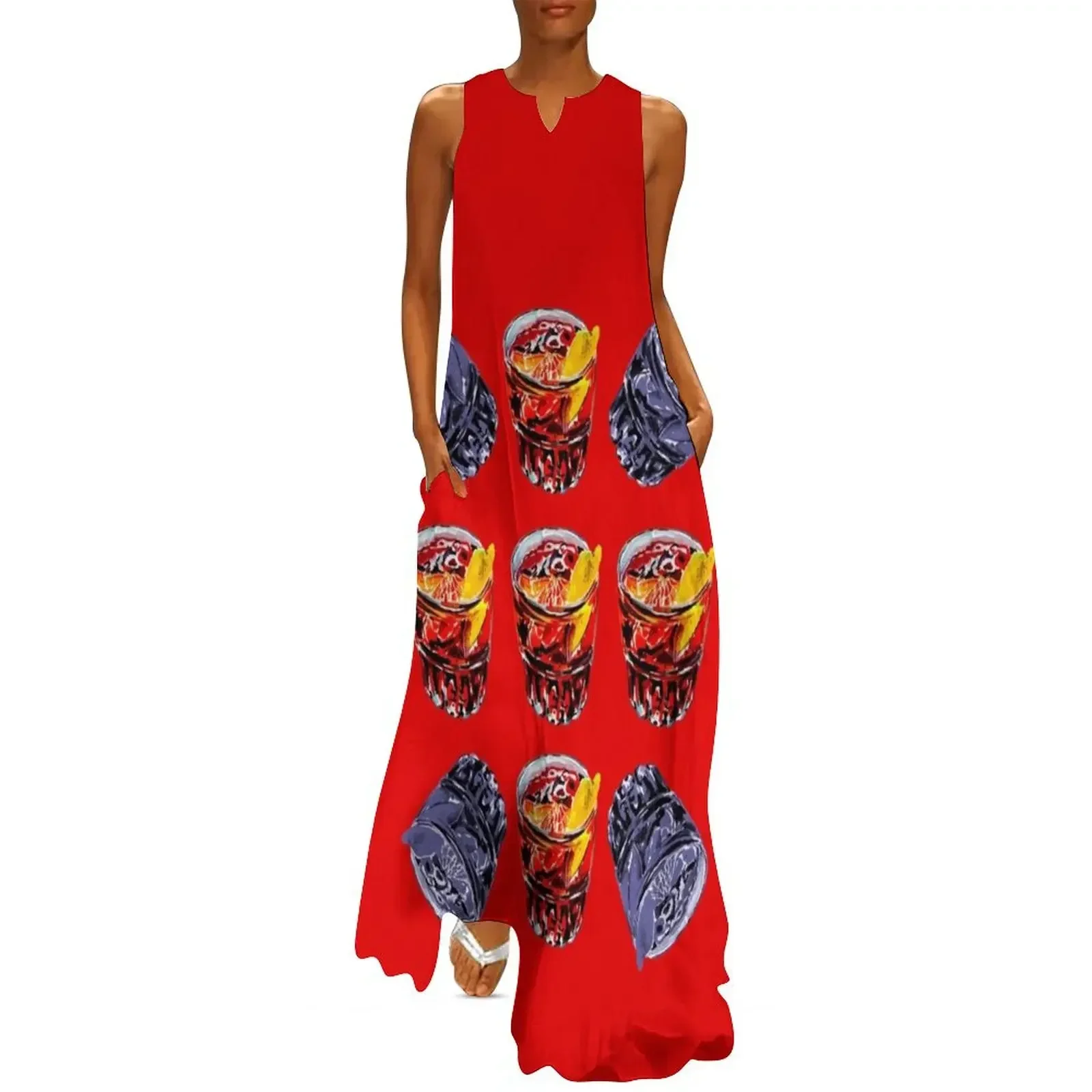

In Negroni we trust Long Dress dress for woman Beachwear women party dresses Dress