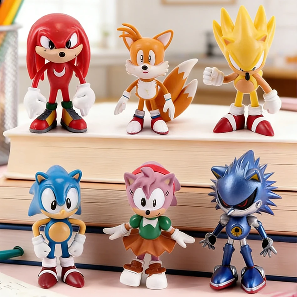6-18Pcs Sonics Figure Tails Werehog Action Figures Knuckles…