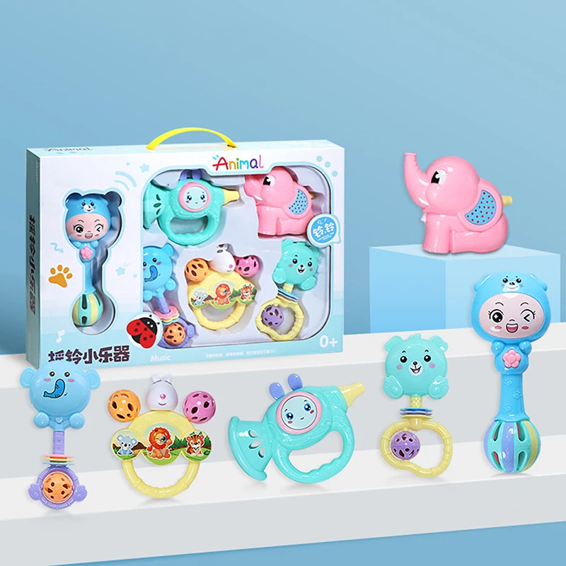 1/7 SZT. Gry sensoryczne dla noworodków, gry edukacyjne dla niemowląt, grzechotki, zabawki edukacyjne dla niemowląt w wieku 0-6-12 miesięcy