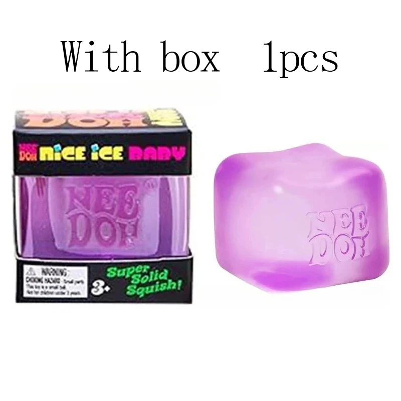 Schylling Needoh Nice Cube Stressball Quetschspielzeug Dr Pepper Sprite Langsam Zurückfederndes Squishy Sensorisches Fidget-Spielzeug zur Angstlinderung