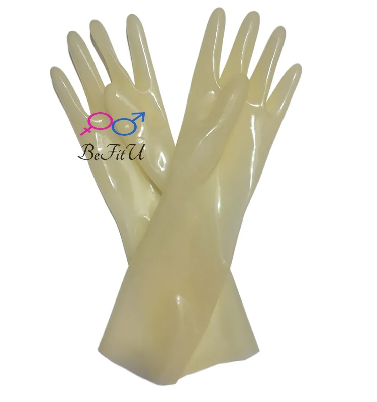 Chlorinate Latex Gloves short Mittens Seamless five fingers New Chlorination 3D version