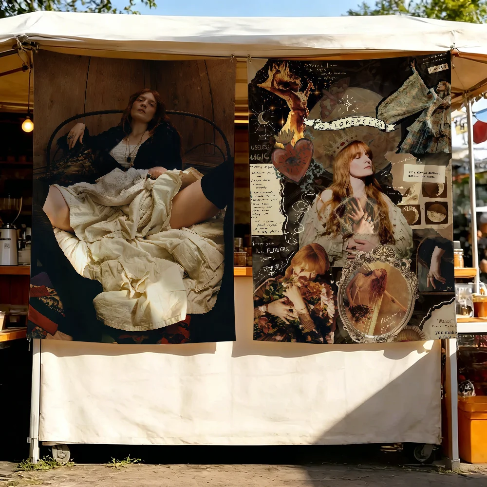 Band F-Florence and the Machine-S flag Decorative Banners And Gifts Suitable For Clubs Family Camping Bedrooms And Living Rooms