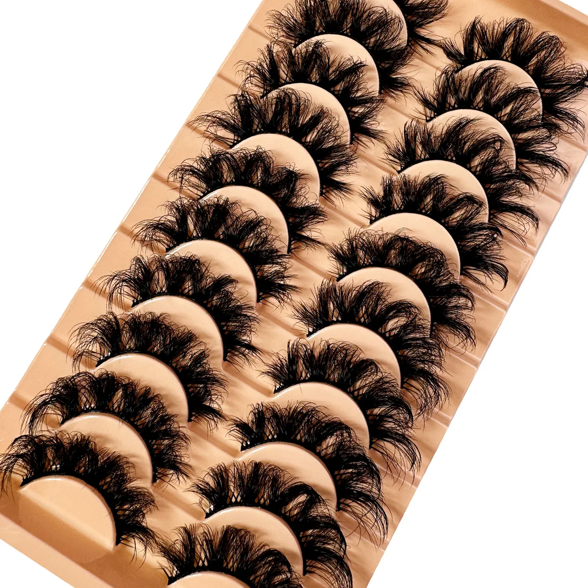 20 Paar künstliche 3D-Nerzwimpern, russisches Volumen, flauschig, dünn, natürliche falsche Wimpern, dicke, dramatische Nerzwimpern, Maquiagem-Make-up