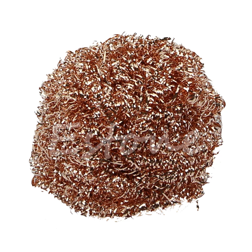 Hot Steel Wire Sponge Ball Welding Soldering Solder Iron Tip Cleaner Cleaning