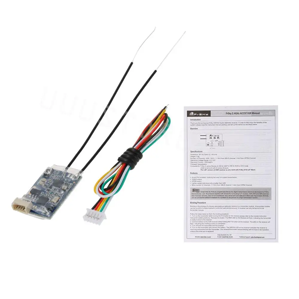 FrSky XSR 2.4GHz 16CH ACCST Receiver w/ S-Bus & CPPM Particular for Mini Multicopter Sundrone