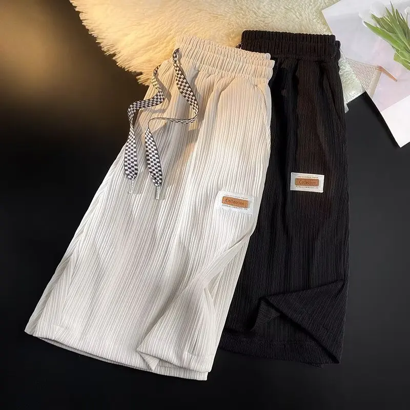 Summer shorts, breathable cropped pants, soft and drape sleeping pants, trendy and versatile pants, loose and casual pants