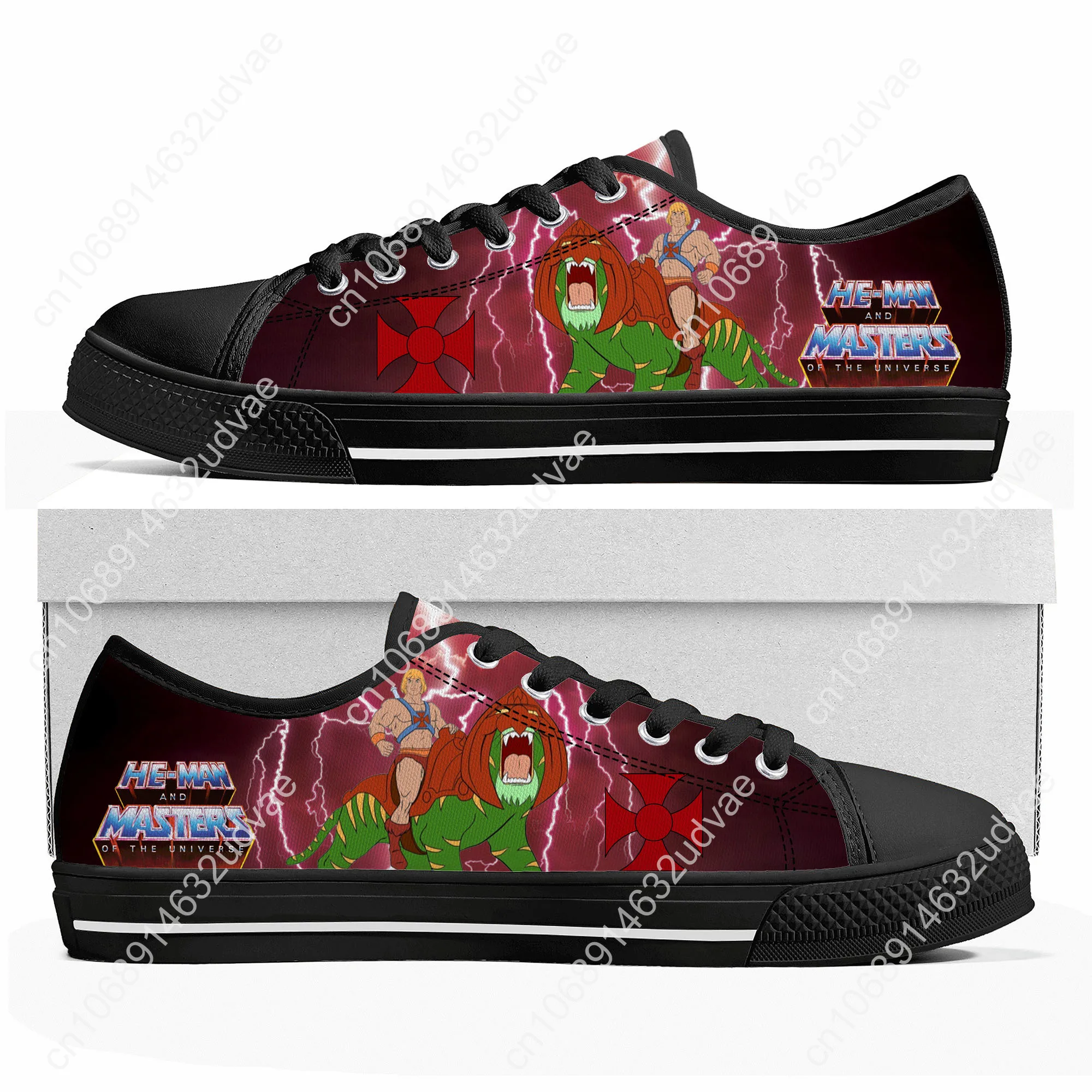 He-Man Masters Of The Universe Low Top High Quality Sneakers Mens Womens Teenager Canvas Sneaker Casual Couple Shoes Custom Shoe