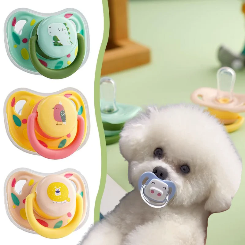 Dog Muzzle Silicone - Praktischer Haustier-Schnuller Weiches Hundekau- und Katzenbeißspielzeug