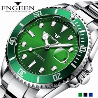 BINBOND Brand 9001 Fashionable Business Men's Automatic Mechanical Calendar Strap Waterproof Night Light Steel Strip Men's Watch