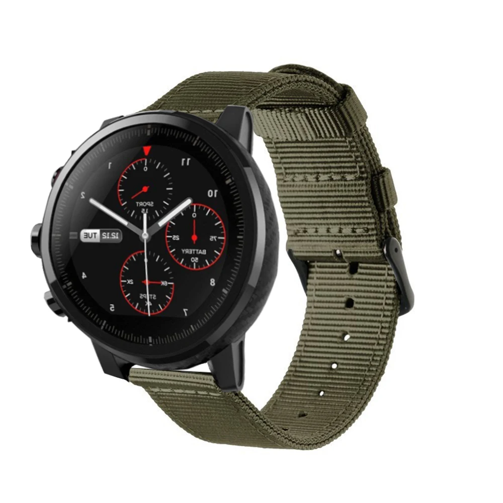 Водонепроницаемый нейлоновый браслет DKPLNT для оригинального Xiaomi Huami Amazfit Stratos 2 2th pace, ремешок для браслета Amazfit Pace