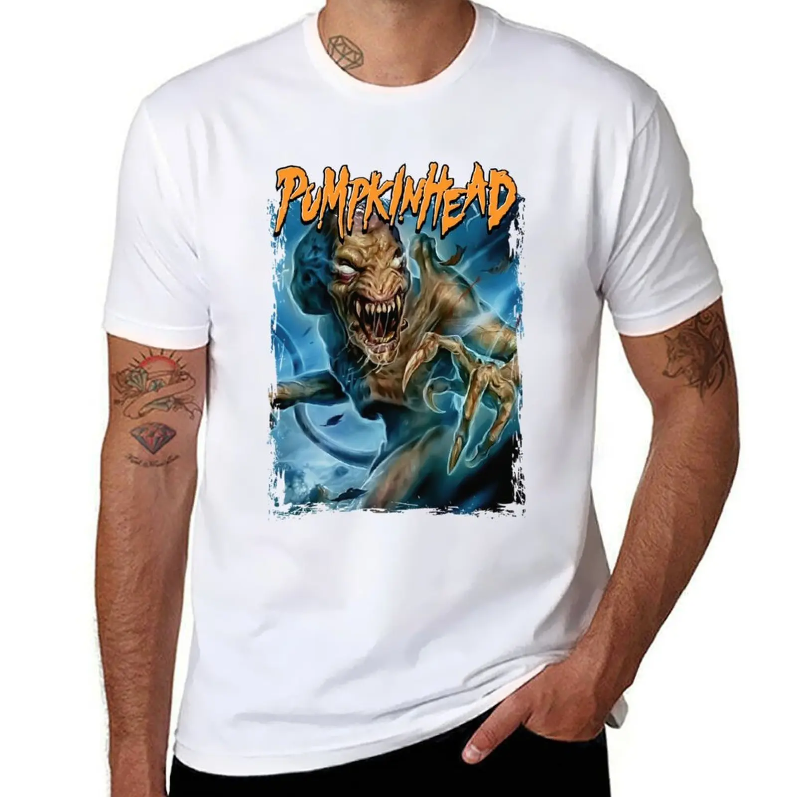 Pumpkinhead T-Shirt Soft Casual Short Sleeve Cotton Tee