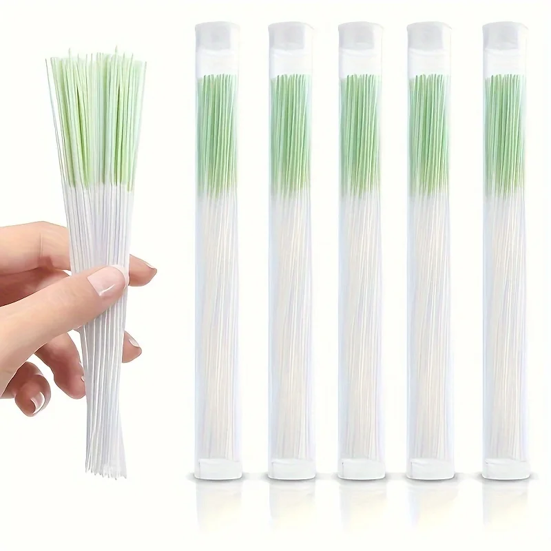 60/70Pcs Pierced Ear Cleaning Lines Set Herb Solution Paper Floss Ear Hole Aftercare Tools Disposable Earrings Hole Cleaner kit