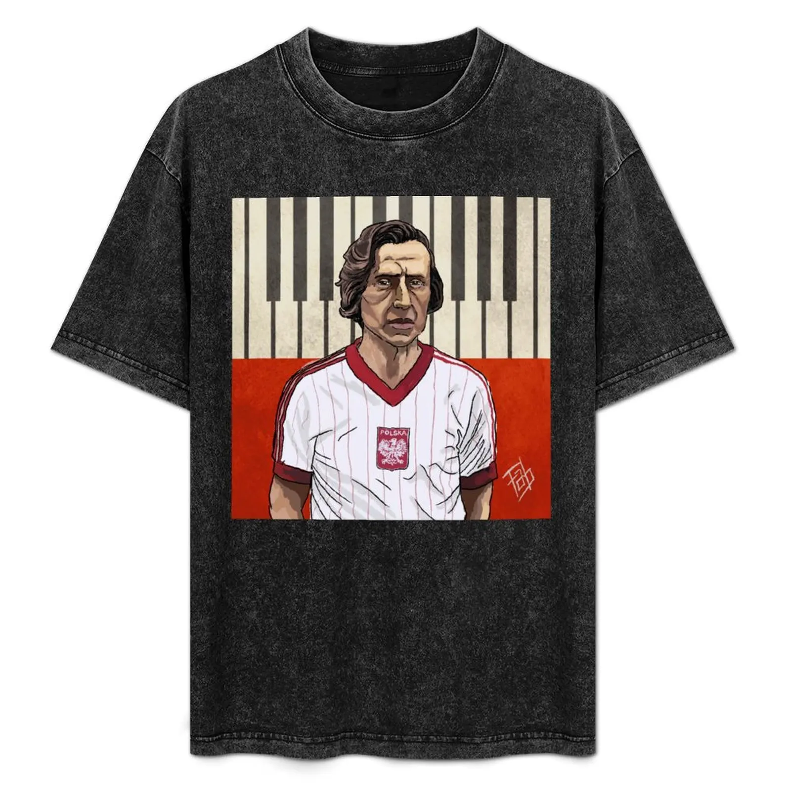 

Fryderyck Chopin. Poland. Romantic Football T-Shirt Plus Size Non-Shrink T-Shirt