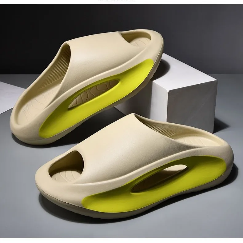 

Summer Thick-Soled Flip-Flops for Men and Women, EVA Indoor Home Slippers, Lightweight Beach Shoes for Outdoor Sports