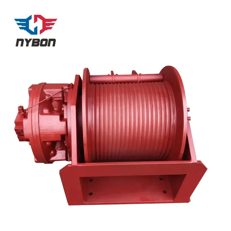 Marine ship single drum hydraulic winch for drilling machine/oilfield/shipyard