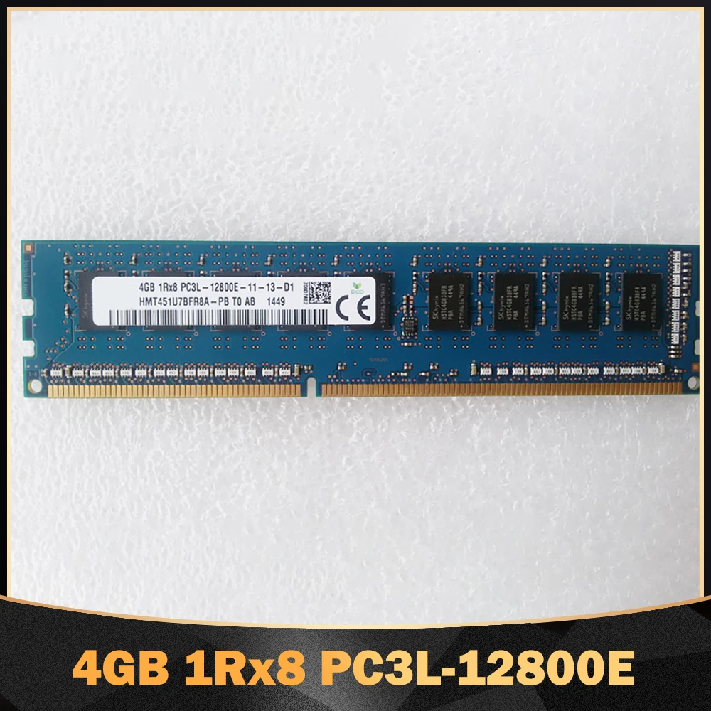 

1PCS High Quality 4GB 1Rx8 PC3L-12800E 4G DDR3L 1600 ECC RAM For SK Hynix Memory