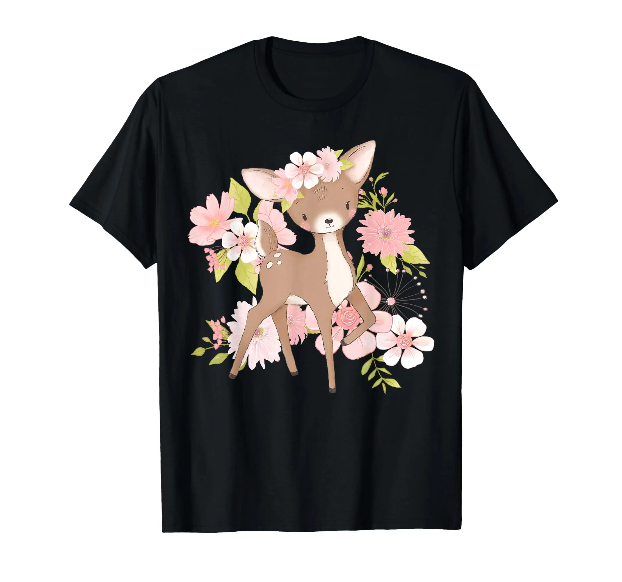 

Flower Fawn I Kindergarten Kids Deer Roe Deer T-Shirt Classic Logo T Shirt and Stickers, Unisex Adult T Shirt Collection