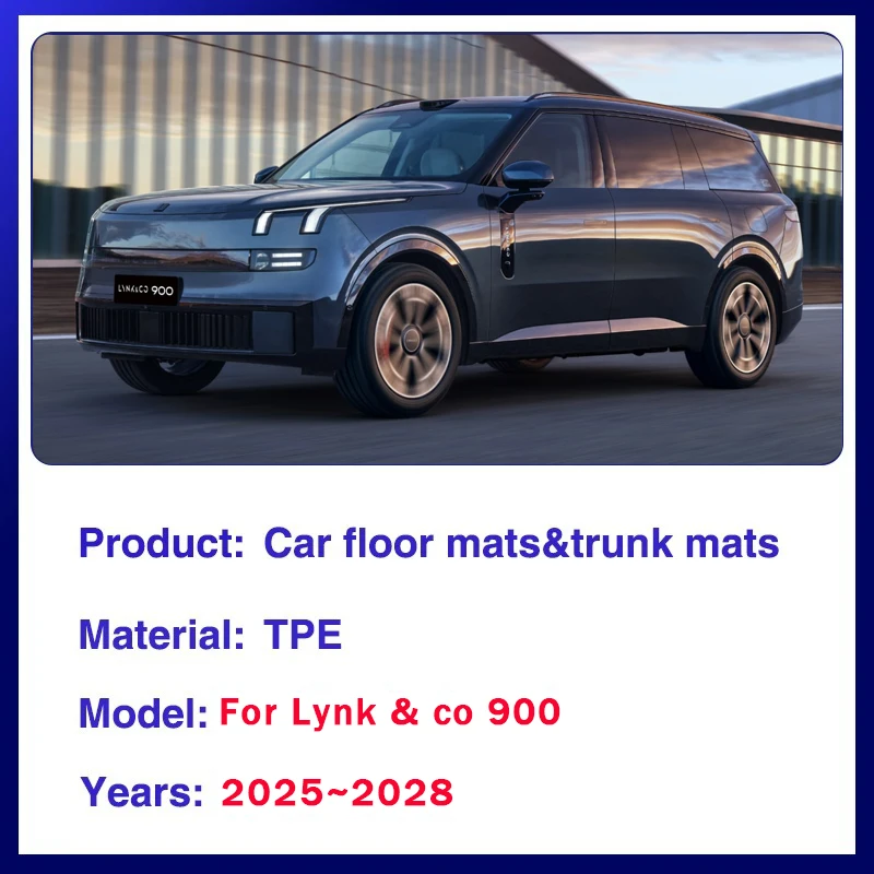 Auto lederen stoelhoezen, Voor Lynk & Co 01 waterdichte antislip ademende verstelbare bescherming dekbedsets Car interieur accessoires,B/Blue