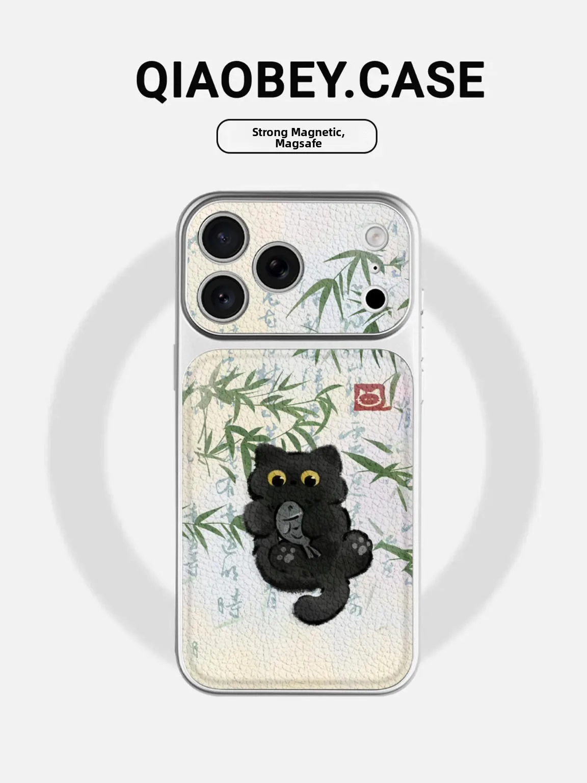 

Bamboo Black Instant Change 17 Large Compatible iPhone 17 Phone Case New Version Advanced Feel 16Promax Car...