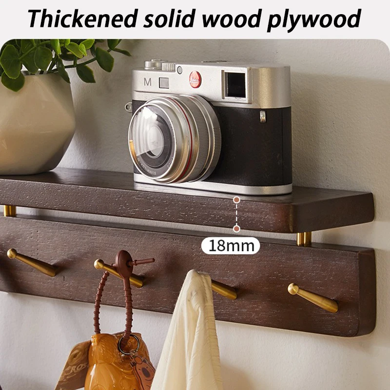 Wall Mounted Clothes Rack Coat Door Hallway Bedroom Coat Racks Hanging Key Storage Rack Clothing Entrance Hall Home Furniture