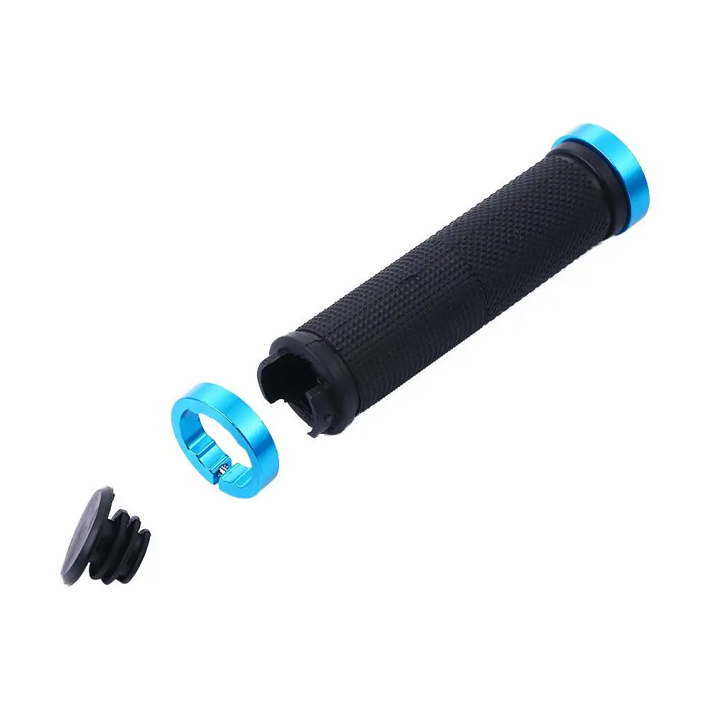 22.2mm Shock-Absorbing Bilateral Lock Anti-slip Lock Bar Bicycle Handlebar Cover Handlebar Grip Bicycle Handler Grip Bike Grips