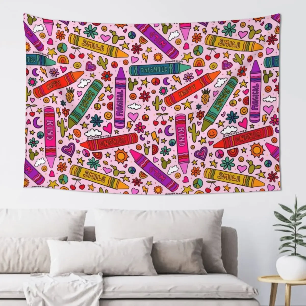 

Crayon Print Tapestry Bedroom Decorations Bedroom Decor Outdoor Decor Home And Comfort Decor Tapestry