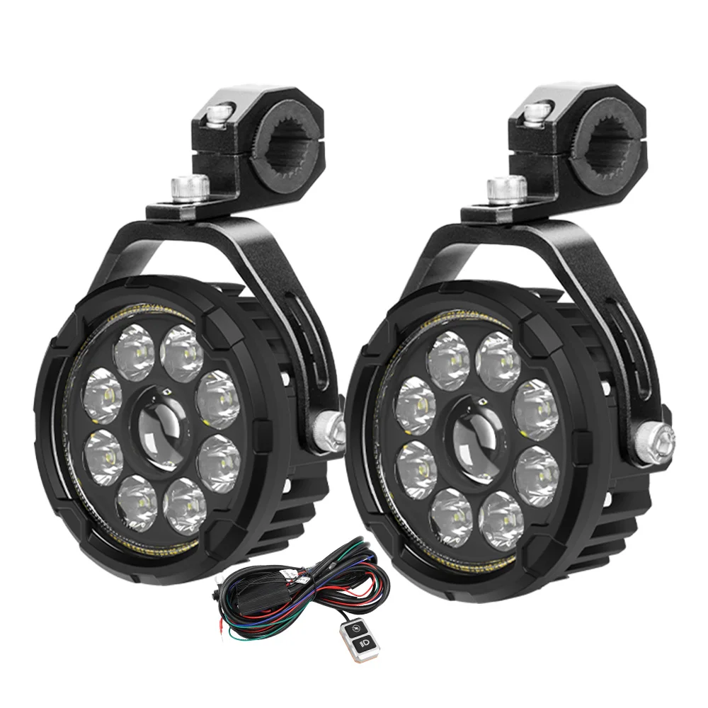 up to date 4.5 Inch 55w Car Led Work Offroad Spot Flood Light Truck Round Led Driving Light for Motorcycle