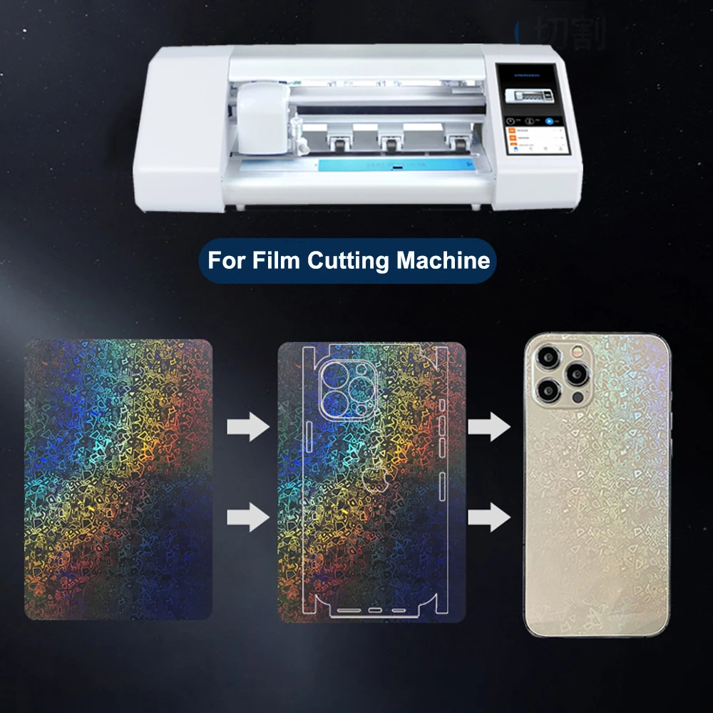 FONLYU 50PCS TPU Soft Transparent Laser Back Sticker Film For iPhone Rear Screen Protector Blade Cutter Machine Sunshine Plotter