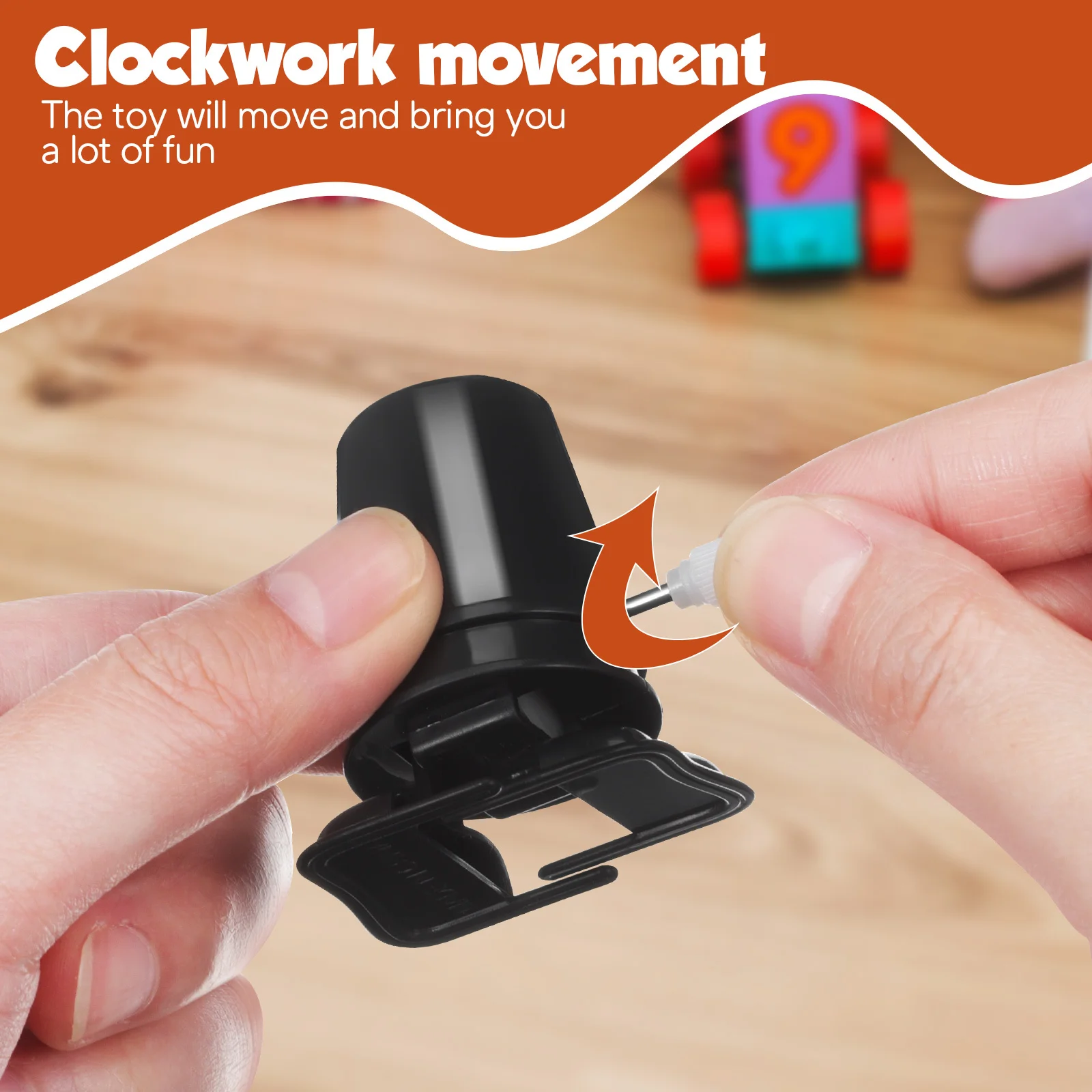 6 pezzi di parti di carica movimento compatto argilla artigianale accessori fai da te movimento in senso orario forniture di riparazione mini meccanismo in plastica