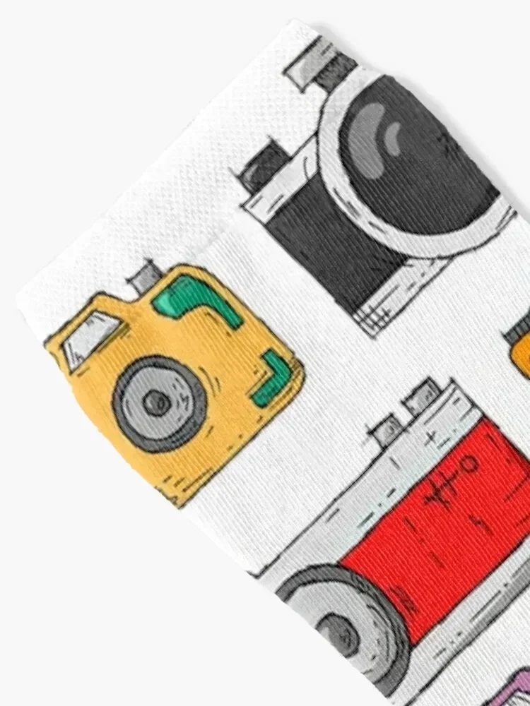 retro camera Socks Novelties Thermal man winter cute crazy Socks Girl Men's