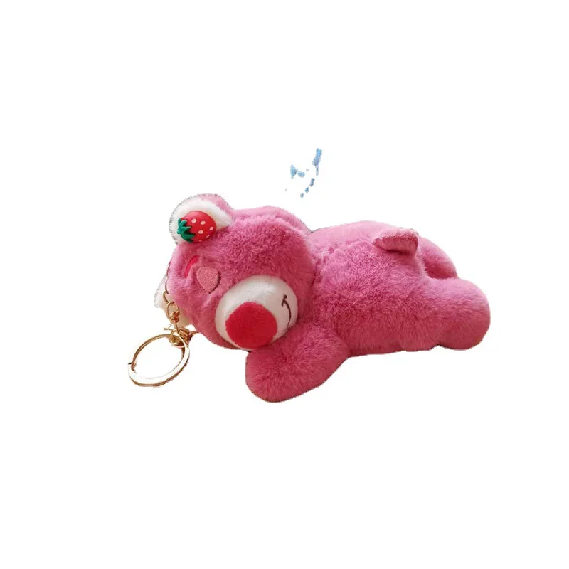 Sanrio 향수 파티 포즈 미니 Lotso 봉제 인형 15CM 인형 배낭 펜던트 선물 꽃다발 장식 선물 친구 펜던트 선물