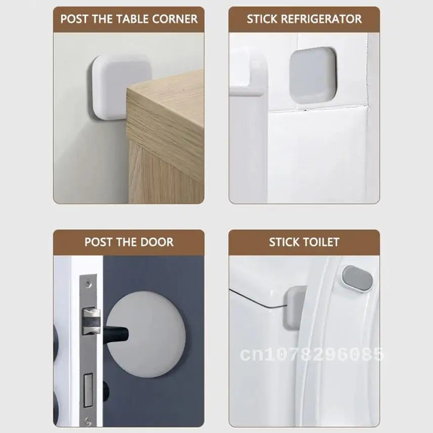 

Thick Rubber Door Handle Crash Pad, Mute Shockproof Door Holder, Wall Protector, Doorstopper Buffer Pad, Toilet, 1Pc