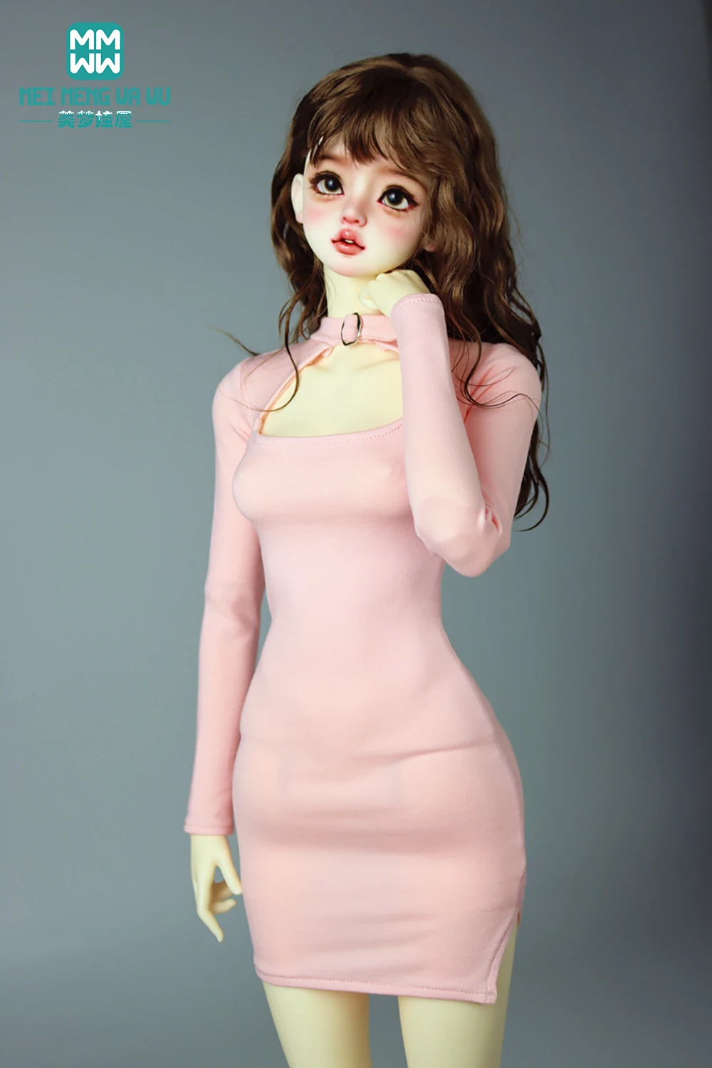 Se encaixa 58-60cm 1/3 bjd dd sd mini moda fivela de metal camiseta brinquedo presente da menina