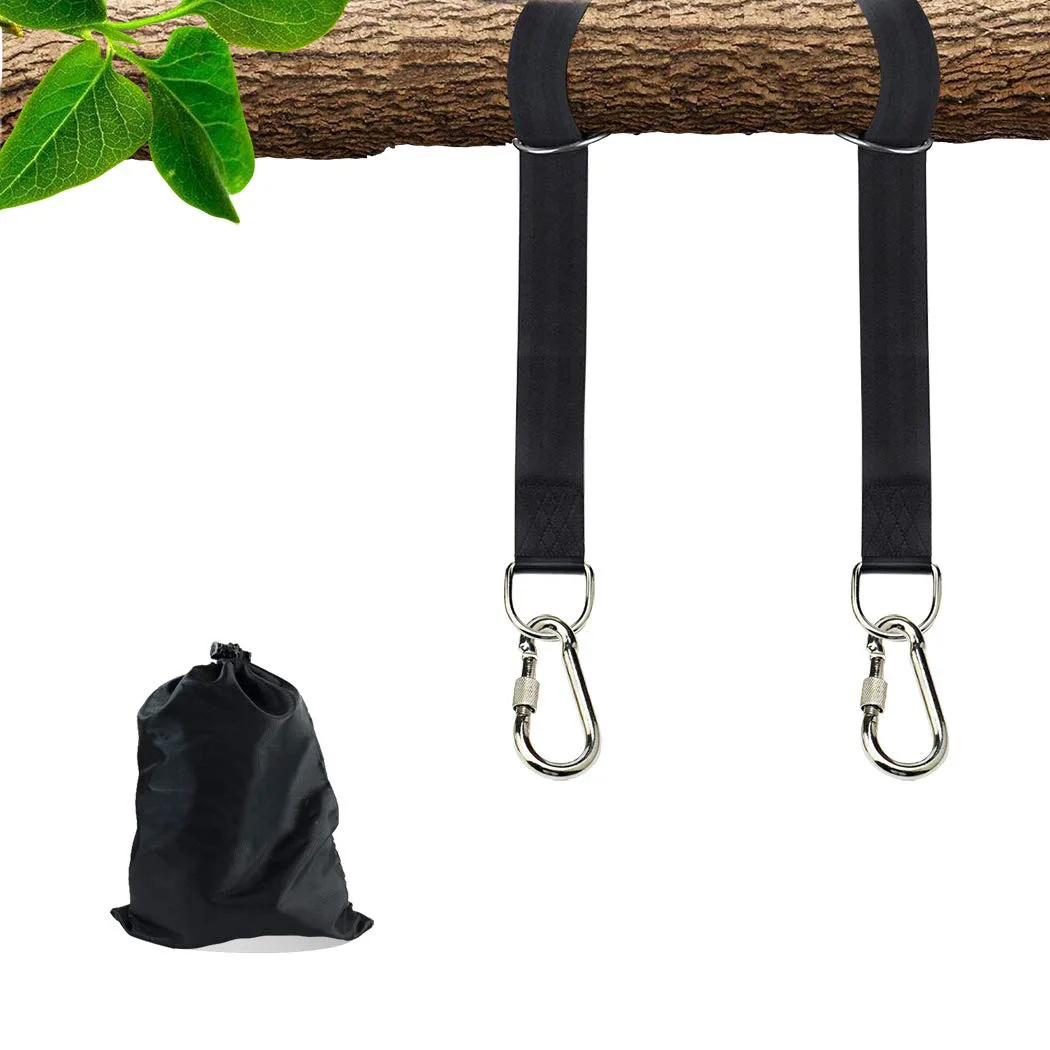 150x5cm Tree Swing Hanging Straps Kit Holds 2000lb With 2 Heavy Duty Carabiner Perfect for Swings Hammock Easy Fast Installation