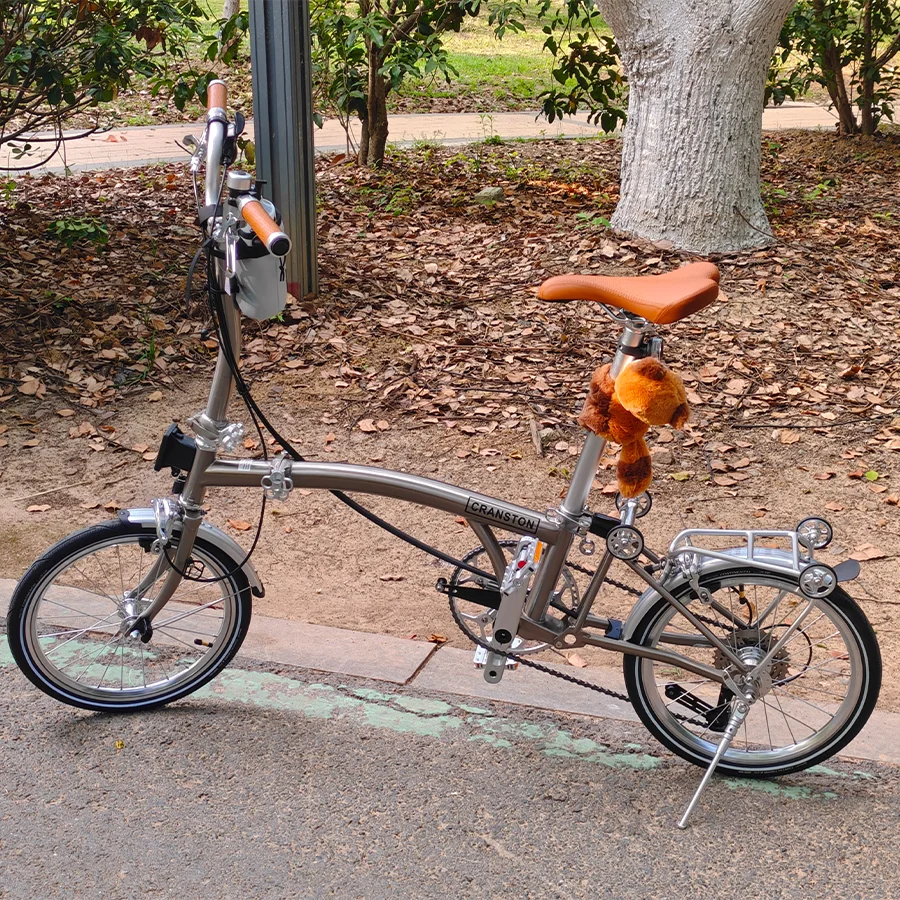 دراجة كرانستون قابلة للطي من سبائك الألومنيوم مقاس 16 بوصة و9 سرعات مع فرامل C وخفيفة الوزن ومحمولة للكبار قابلة للطي