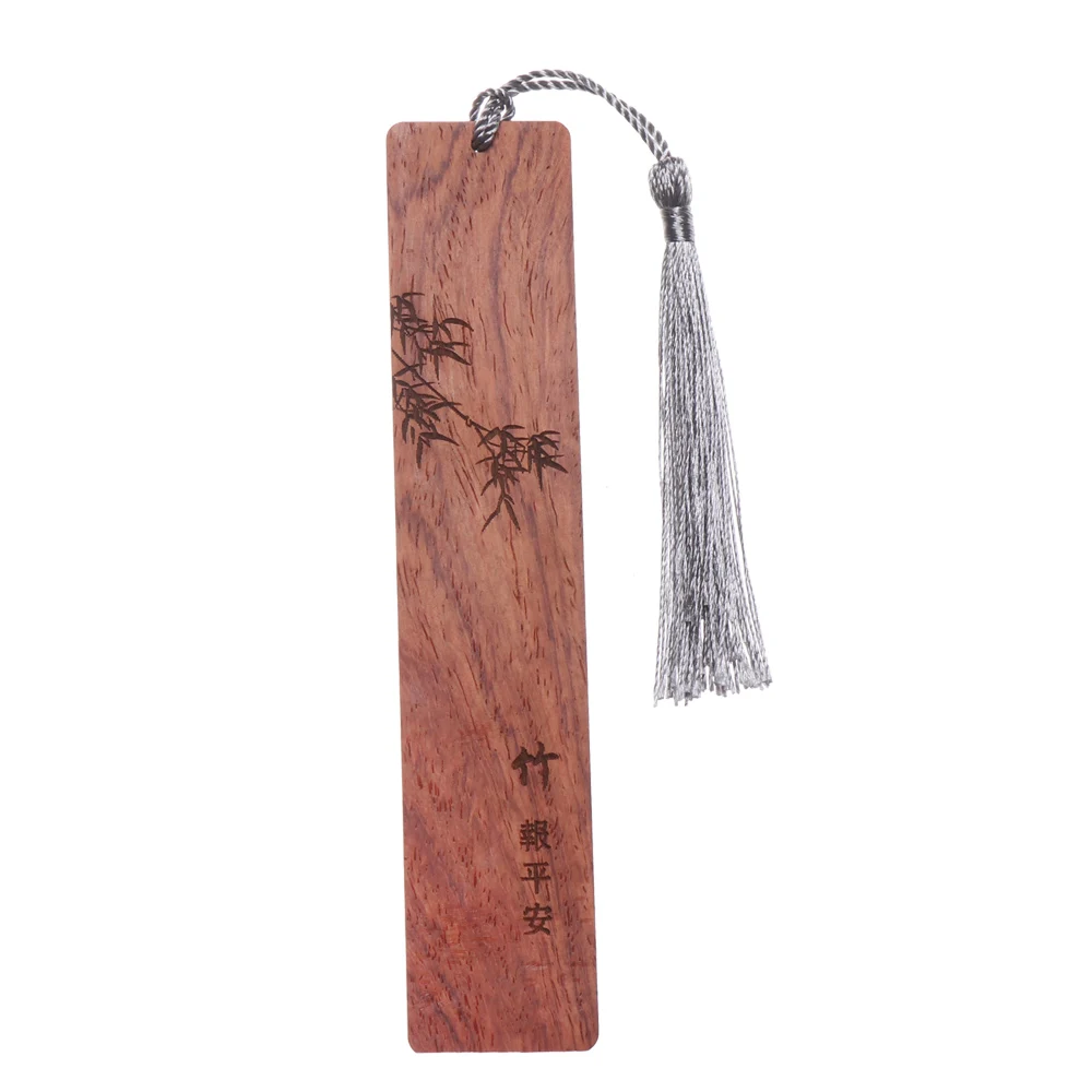 Stationery Vintage Solid Wood Crafts Book Clip Sandalwood Label Bookmark Pagination Mark