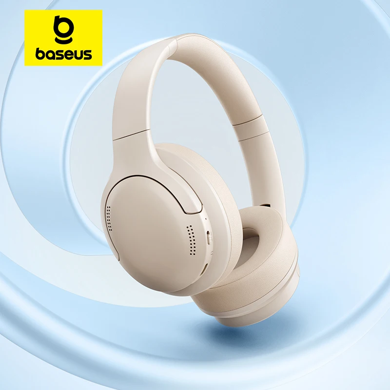 Image of Baseus Kabellose Kopfhörer Bluetooth 6.0 HIFI-Kopfhörer 40mm-Treiber Faltbare Over-Ear-Headsets 80 Stunden Spielzeit Räumlicher Klang