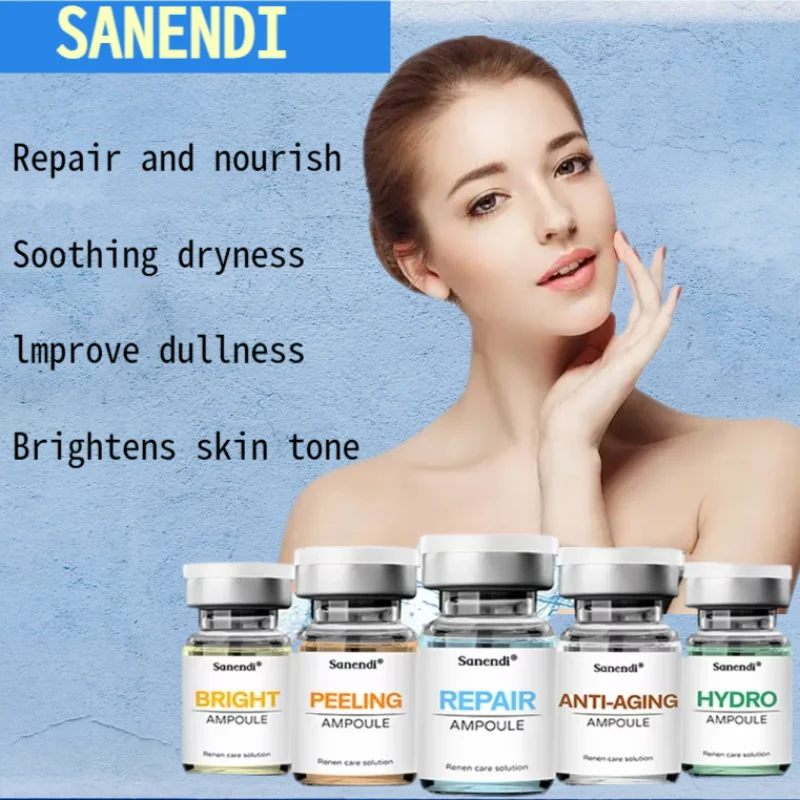 

Sanendi Korean Jet Peel Ampoule Serum for Face - Pore Shrinking Whitening Facial Oxygen Deep Cleaner Skin Care Treatment