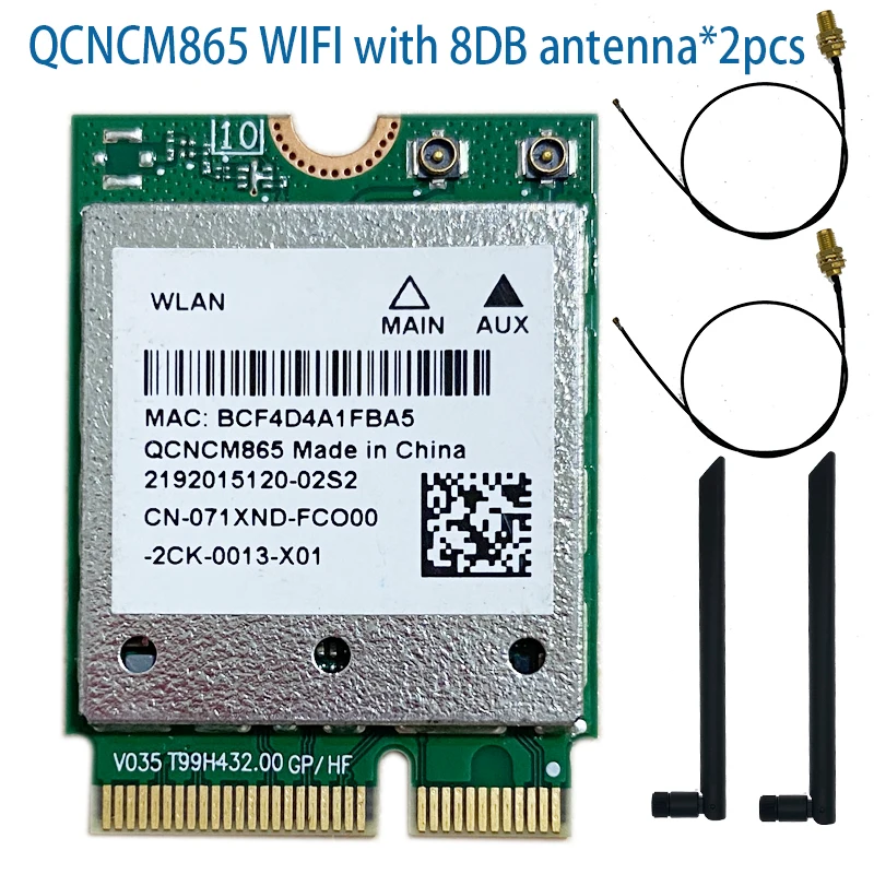 Módulo combinado WiFi 7 QCNCM865, Bluetooth 5,3 hasta 5,8 Gbps con 4K QAM, WI-FI 7, Wi-Fi 6E, Wi-Fi 6 802.11ax