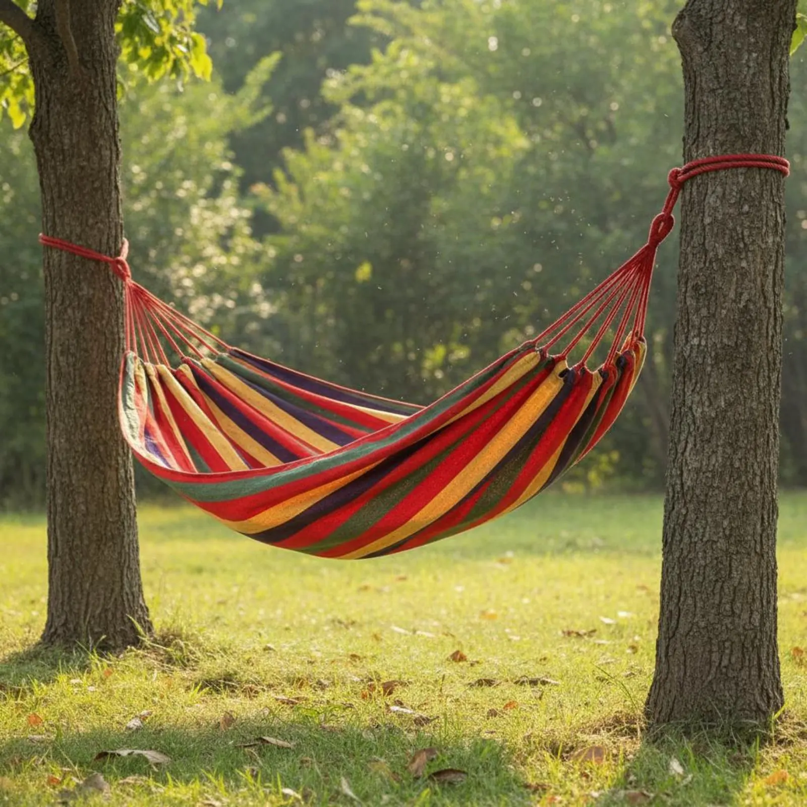 Canvas Swing Bed Breathable Double Person Swing Bed 2 Person Swing Bed Skin-Gentle Outdoor Furniture Weather-Resistant
