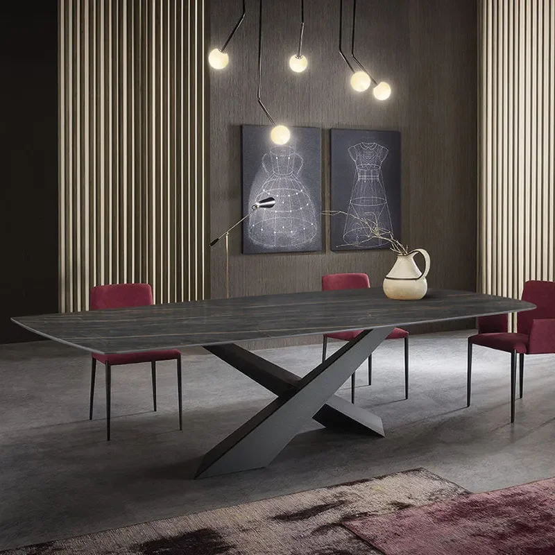 Poker Designer Dining Table Writing High Luxury Modern Study Restaurant Mobile Dining Table Kitchen Business