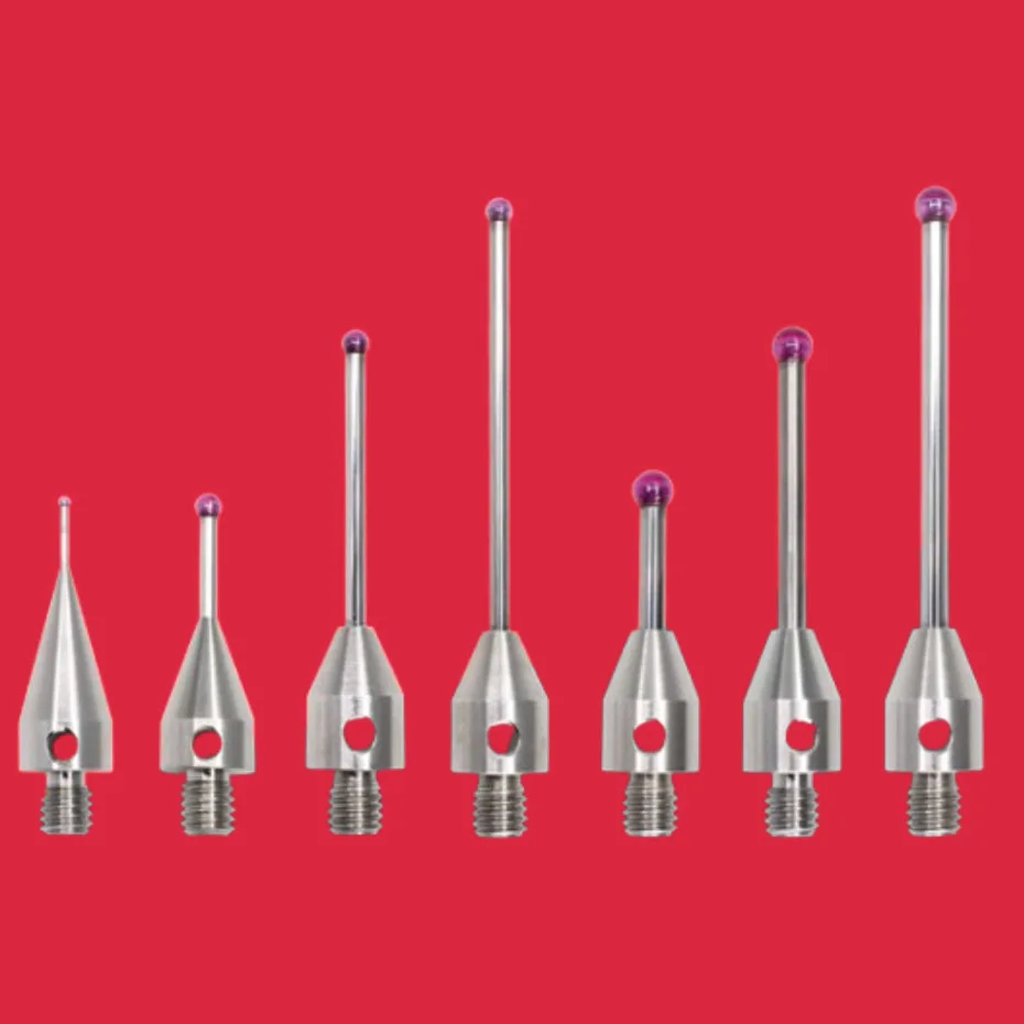 Three dimensional probe, three coordinate measuring needle, ruby CNC machine tool special measuring needle thread M4