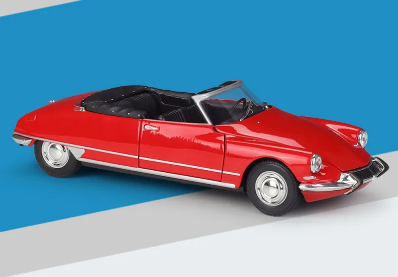 New Arrival Out Of Print 1:24 Special Price Die-cast Metal French DS 19 Convertible Car Model Display Collection Boy's Toys