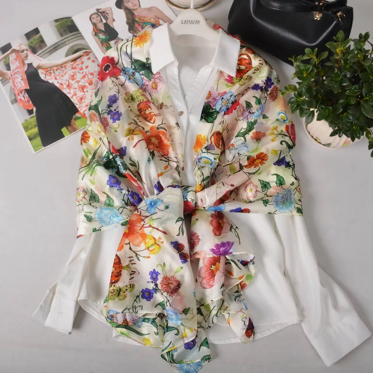 Thumbnail 3 - #20 Newest Silk Neck Scarf